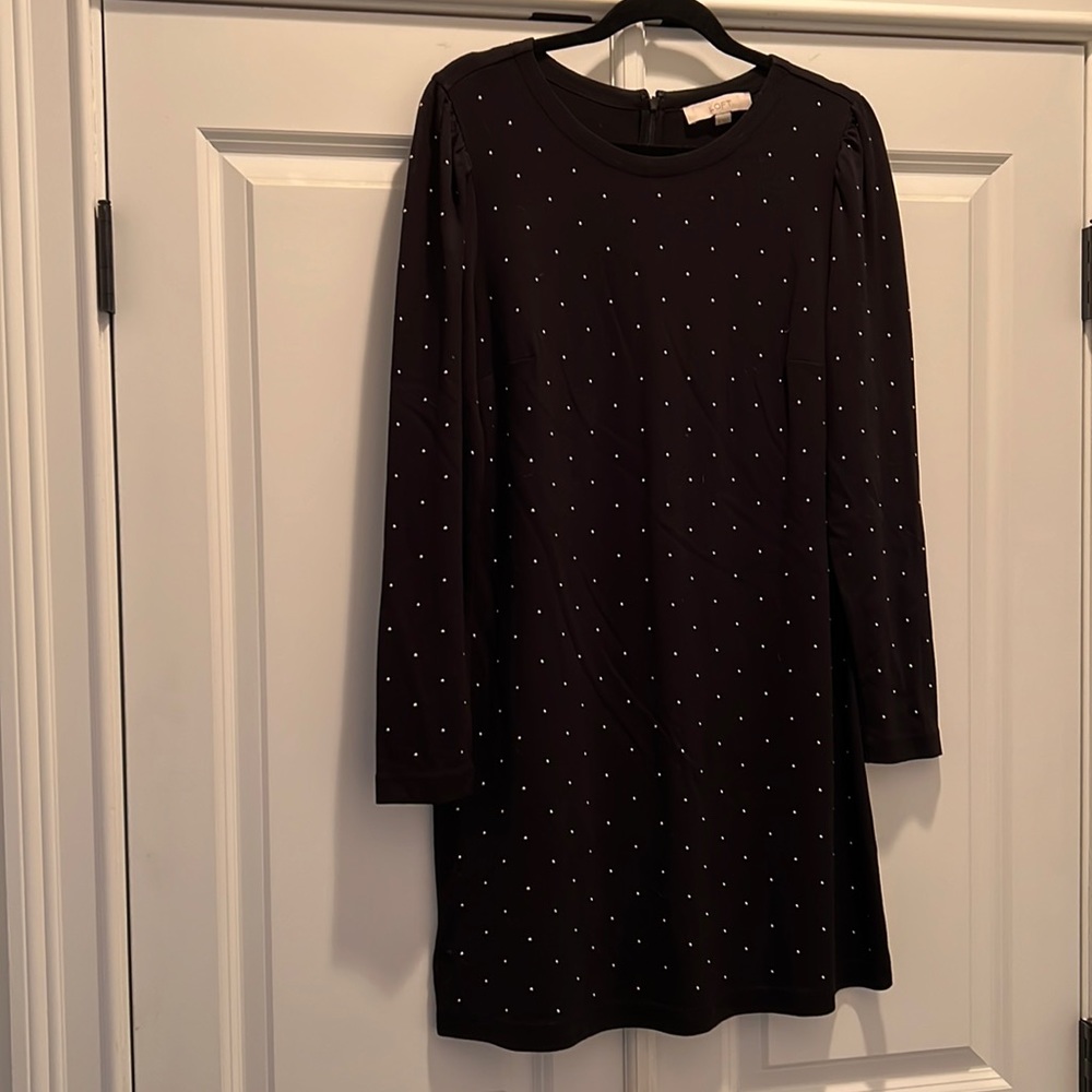 Gold studded cocktail dress